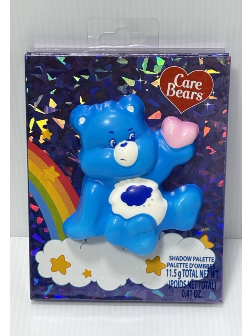 Care Bears Grumpy Bear Shadow Palette 8 Shade Makeup Eye Powder Blue Heart NIB